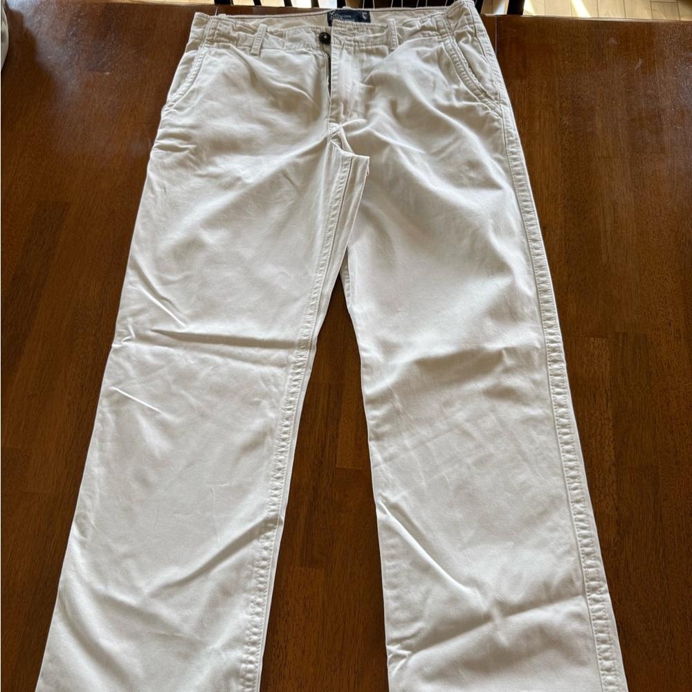 American Eagle Outfitters Men's White Dress Pants